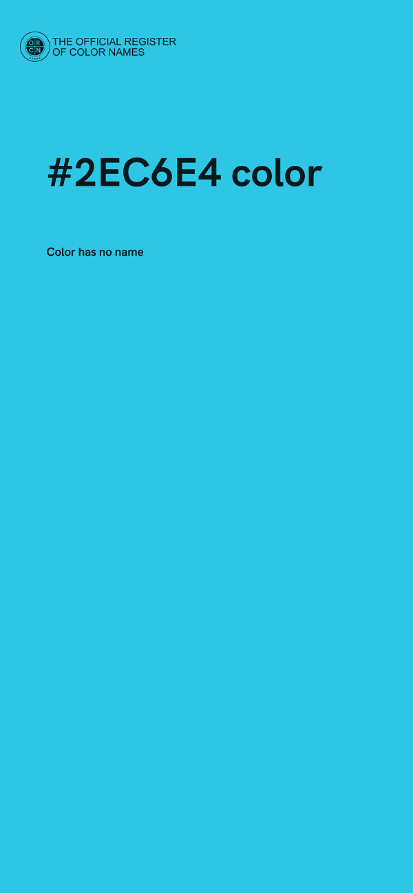 #2EC6E4 color image