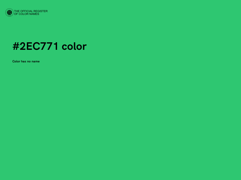 #2EC771 color image