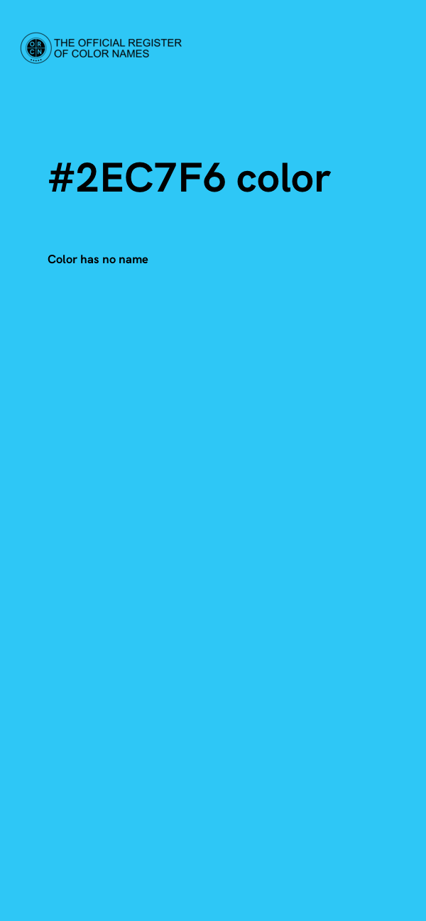 #2EC7F6 color image
