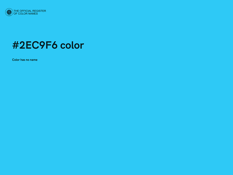 #2EC9F6 color image