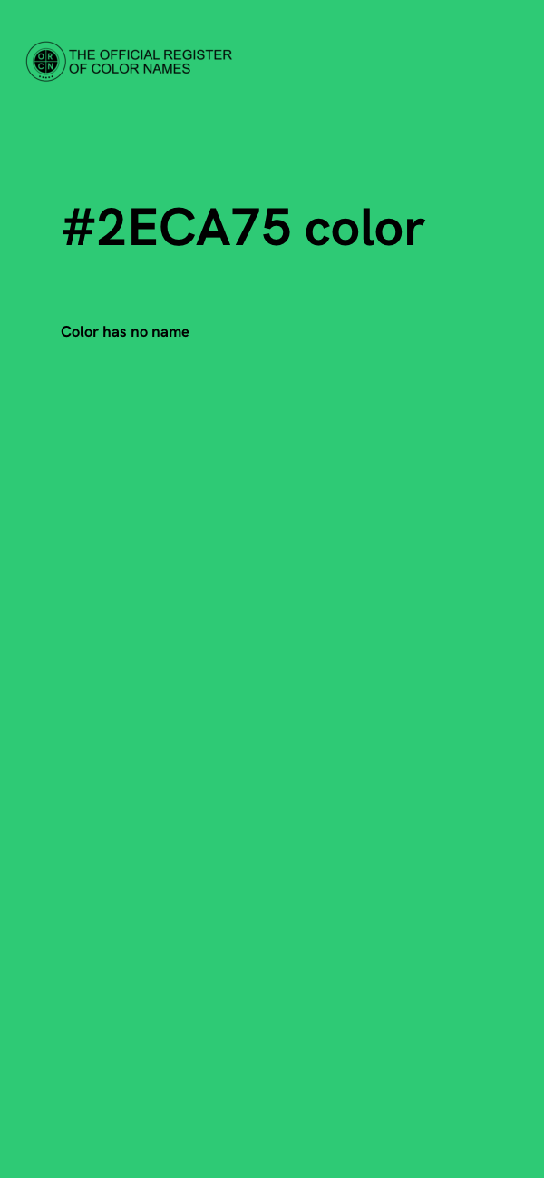 #2ECA75 color image