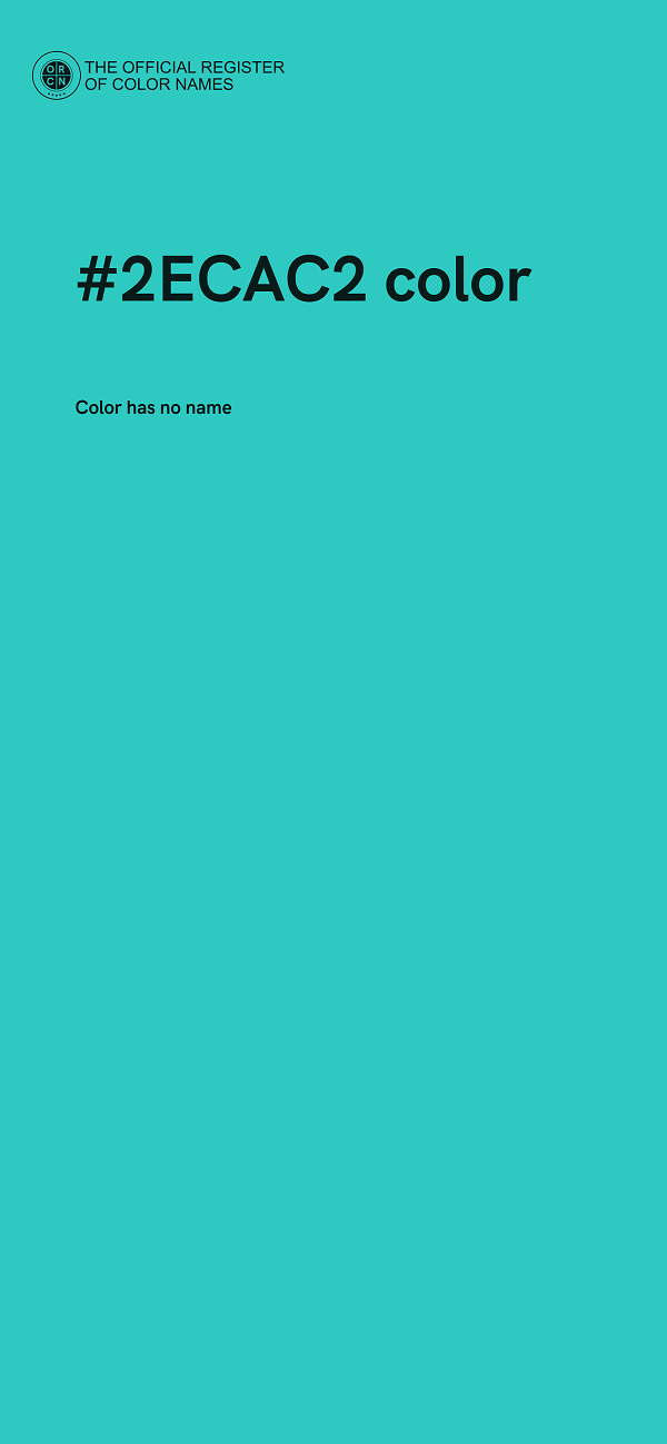 #2ECAC2 color image