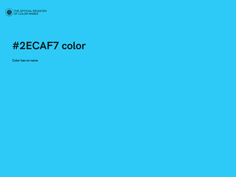 #2ECAF7 color image