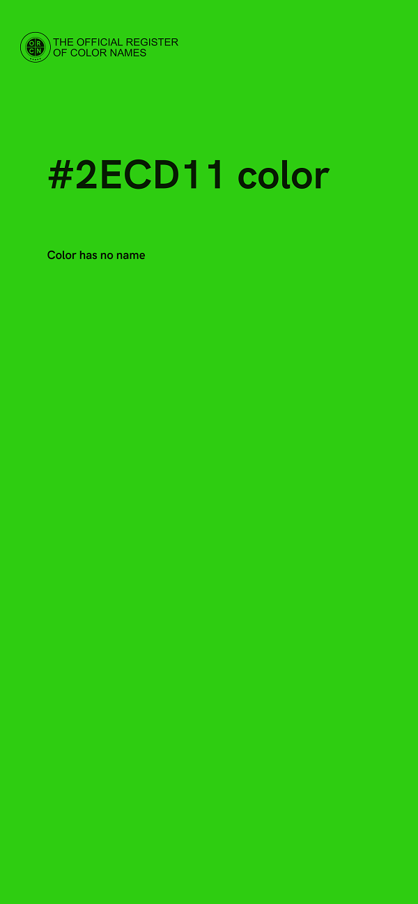 #2ECD11 color image