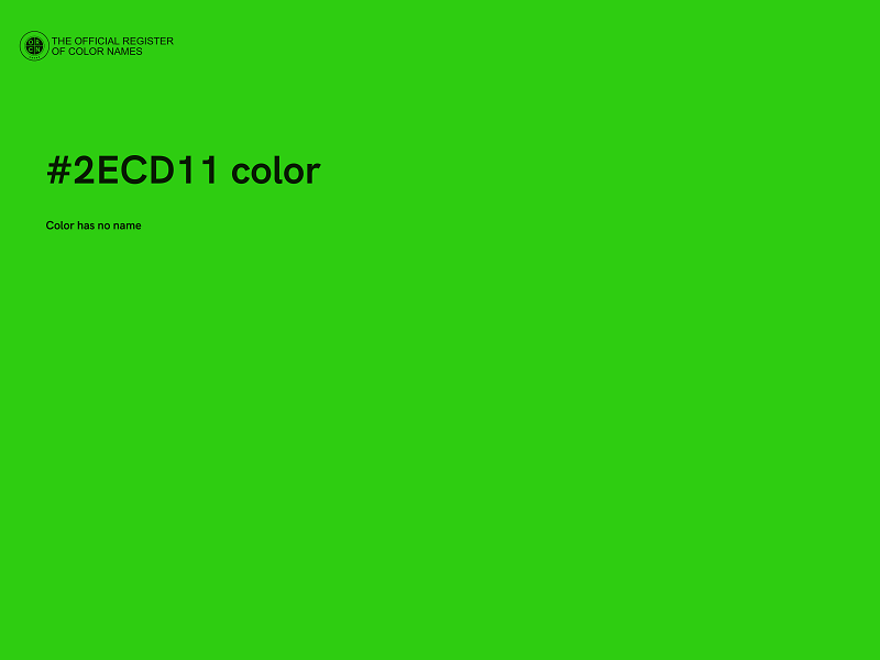 #2ECD11 color image