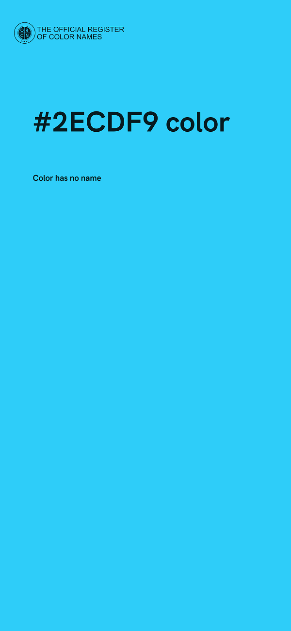 #2ECDF9 color image