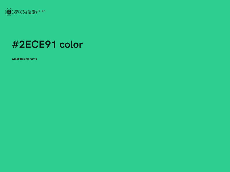 #2ECE91 color image