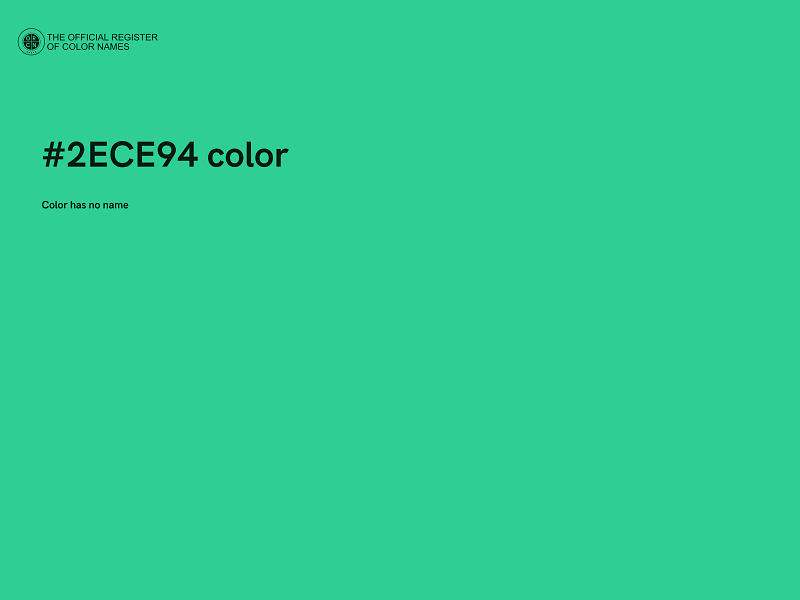 #2ECE94 color image
