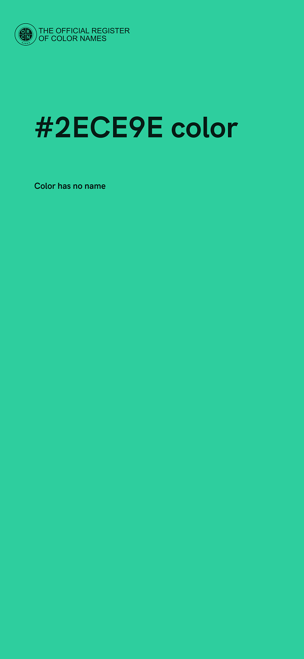 #2ECE9E color image