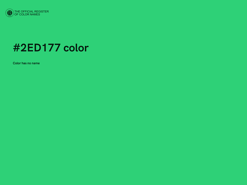 #2ED177 color image