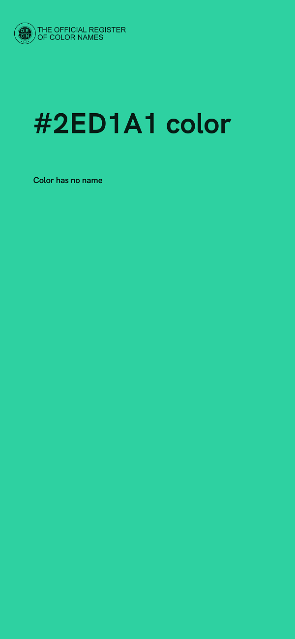 #2ED1A1 color image
