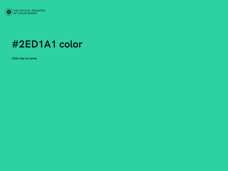 #2ED1A1 color image