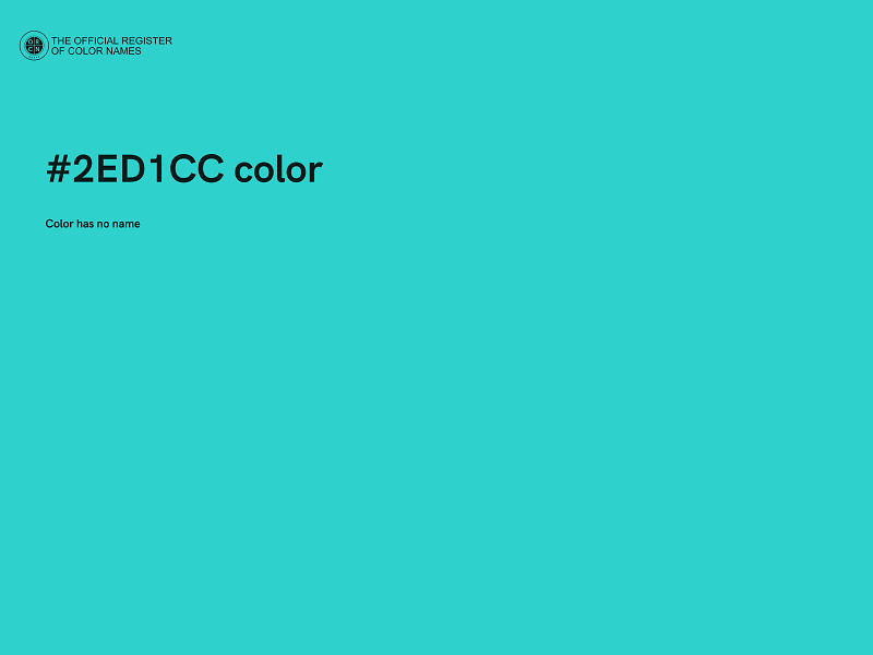 #2ED1CC color image