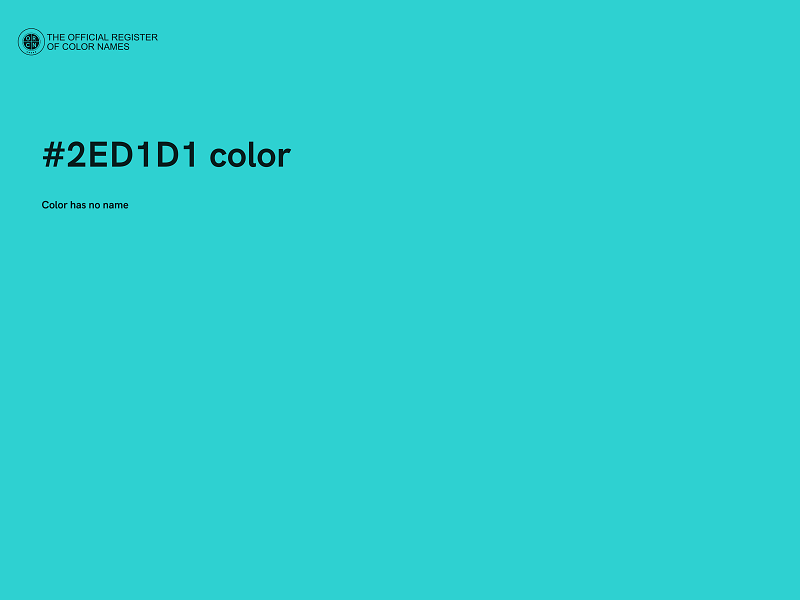 #2ED1D1 color image