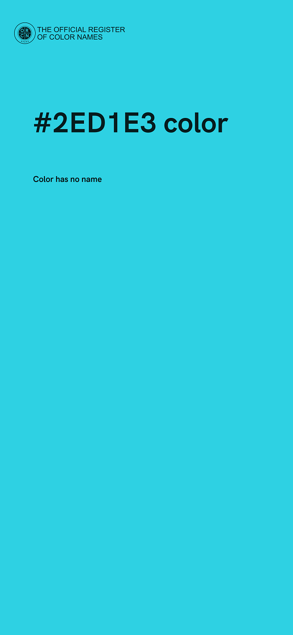#2ED1E3 color image