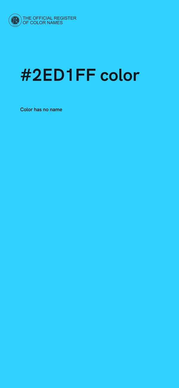 #2ED1FF color image