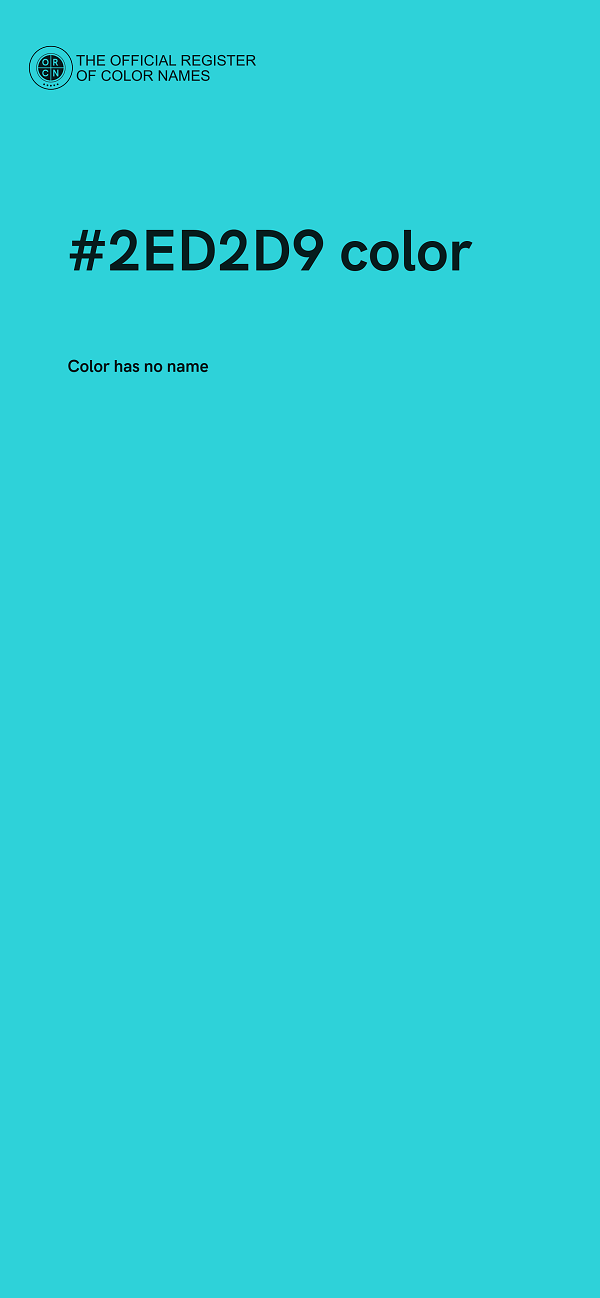 #2ED2D9 color image
