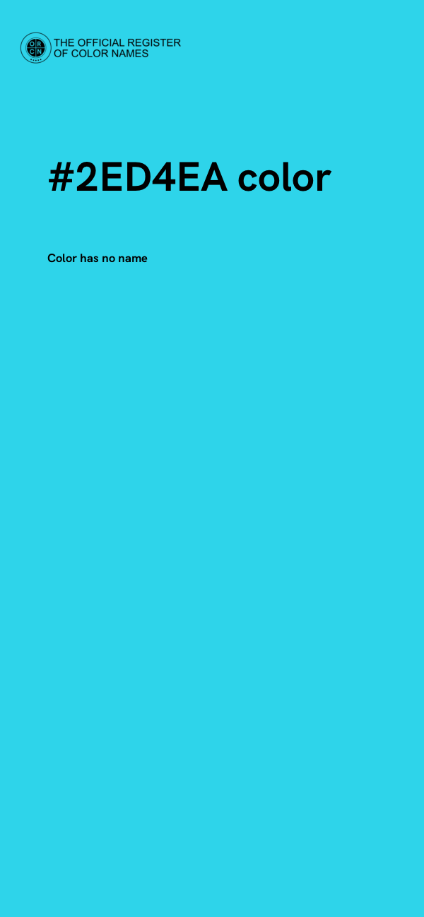 #2ED4EA color image