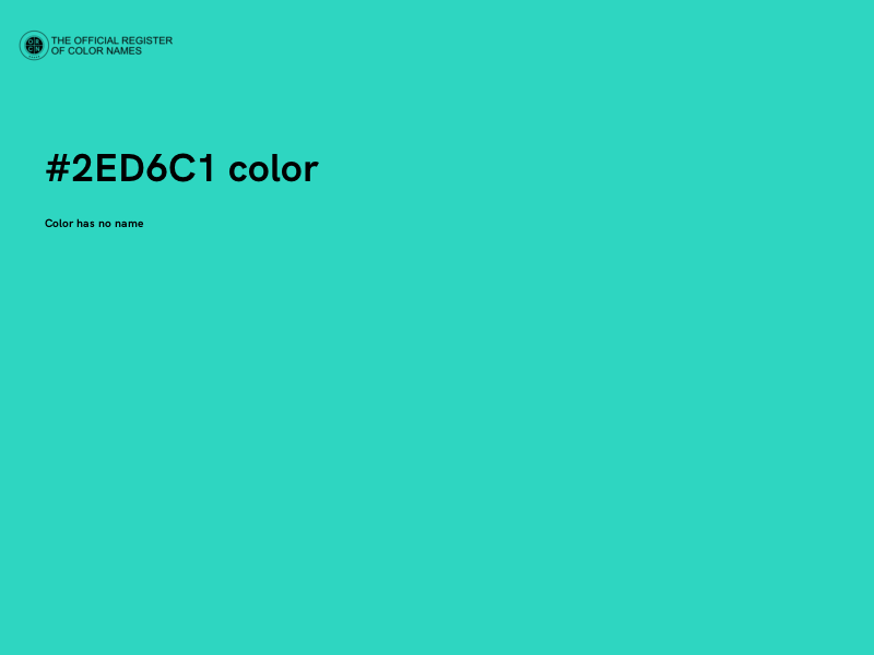 #2ED6C1 color image