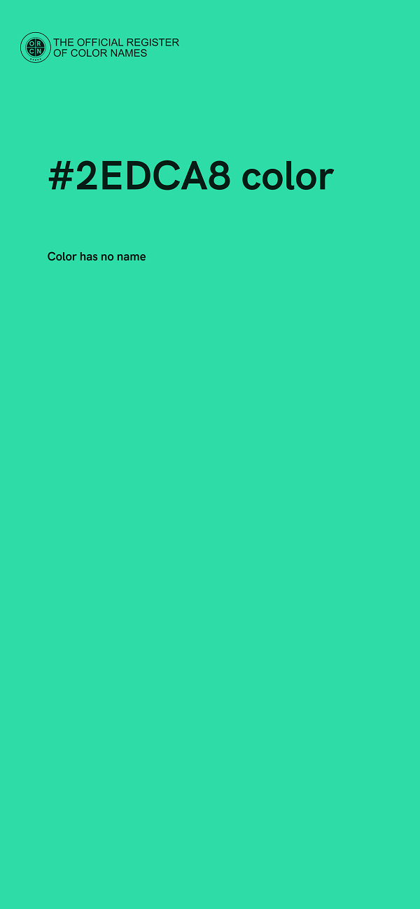 #2EDCA8 color image