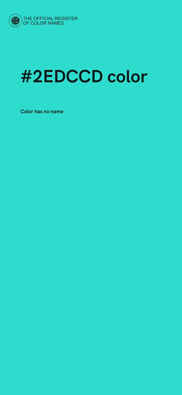 #2EDCCD color image