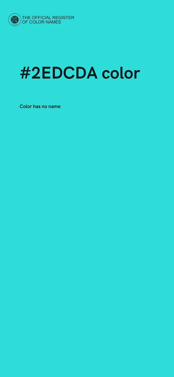#2EDCDA color image