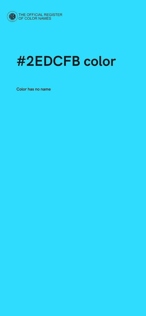 #2EDCFB color image