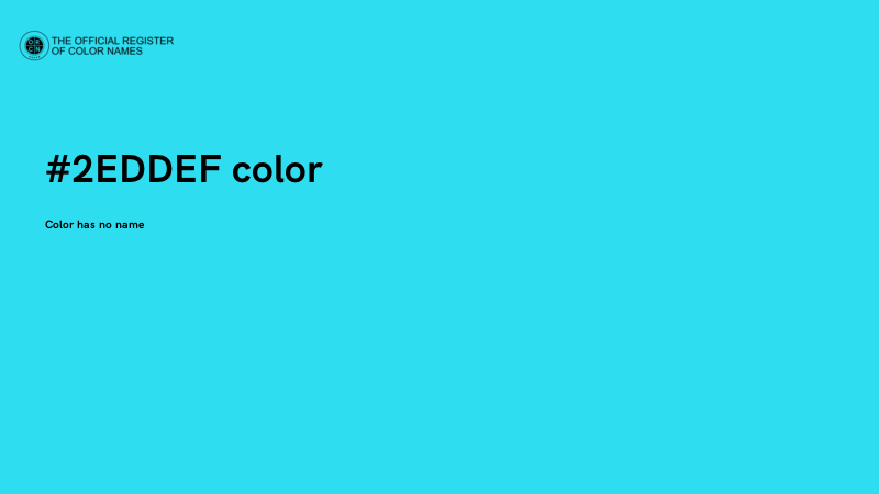 #2EDDEF color image