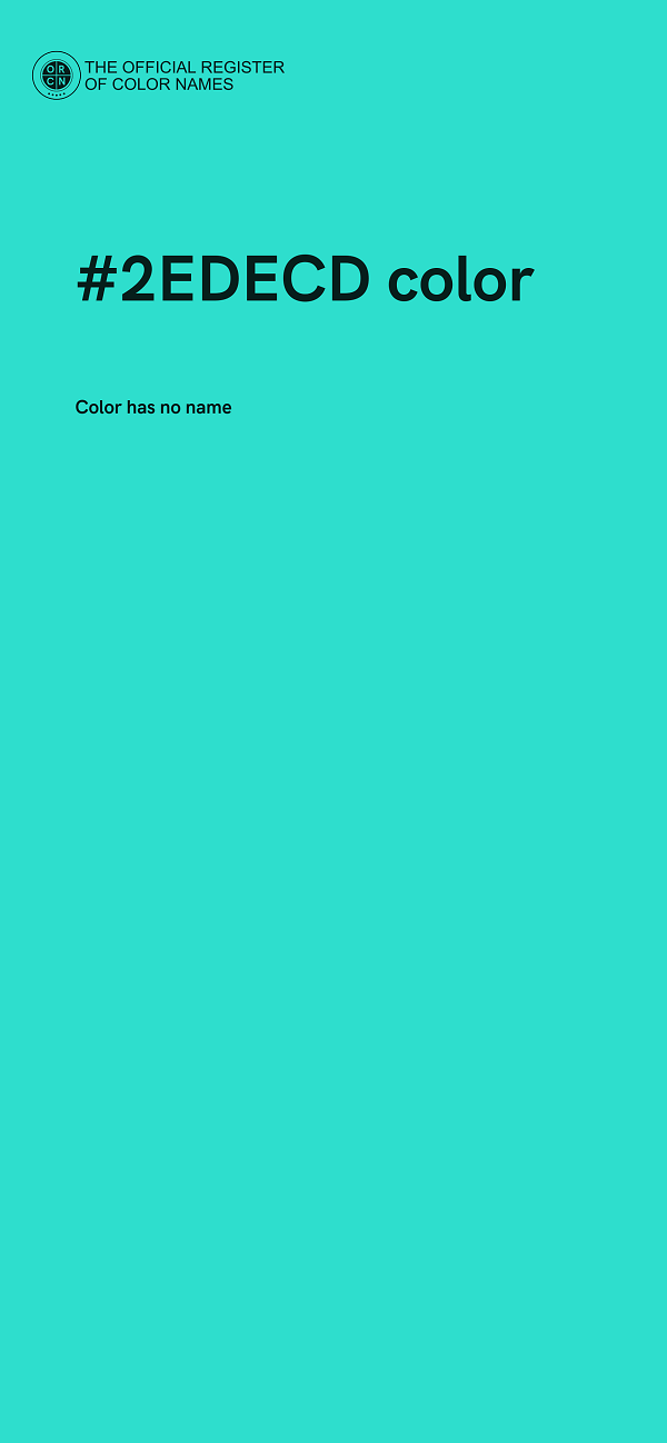#2EDECD color image