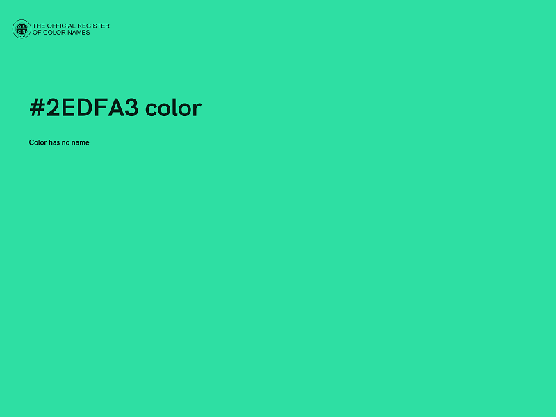 #2EDFA3 color image