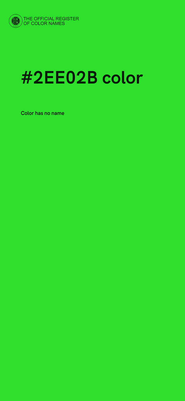 #2EE02B color image