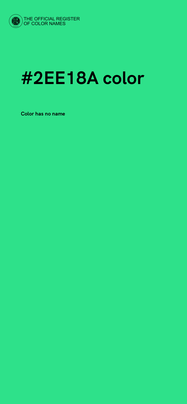 #2EE18A color image