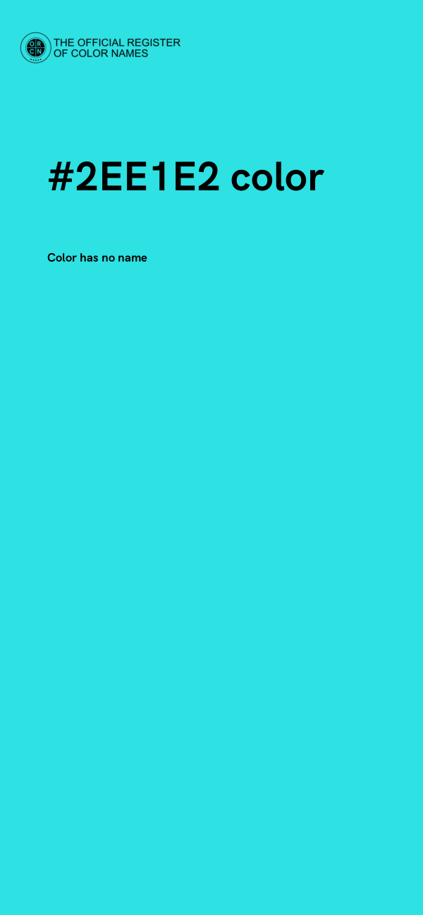 #2EE1E2 color image