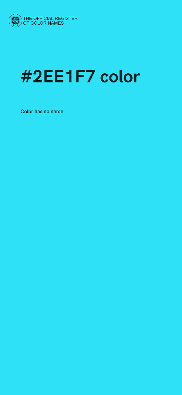 #2EE1F7 color image