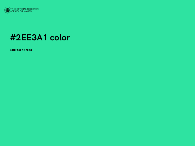#2EE3A1 color image