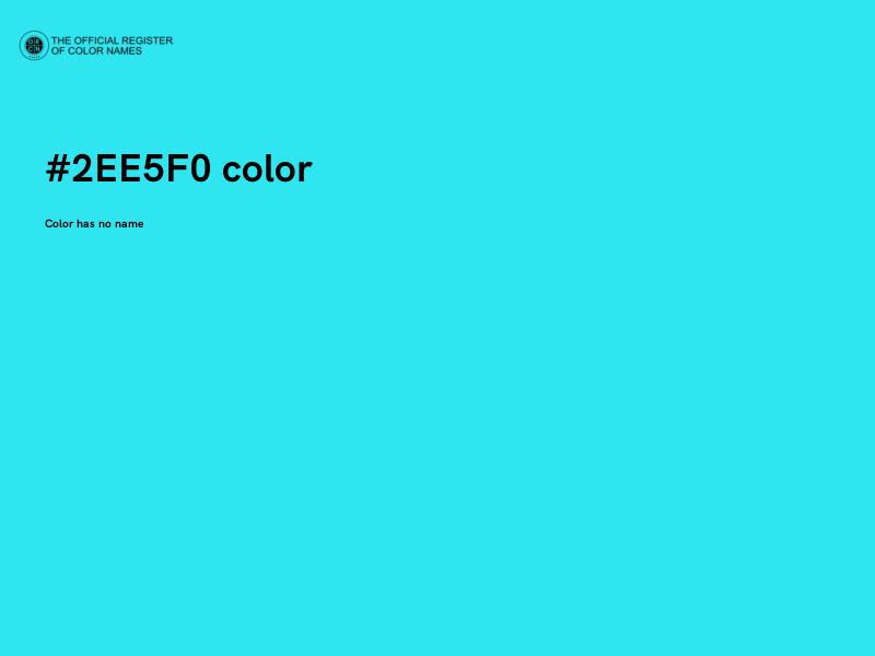 #2EE5F0 color image