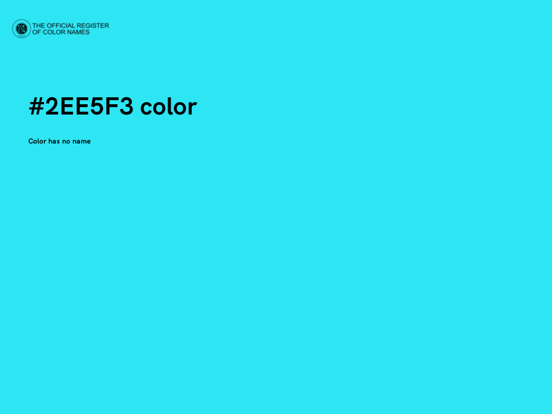 #2EE5F3 color image