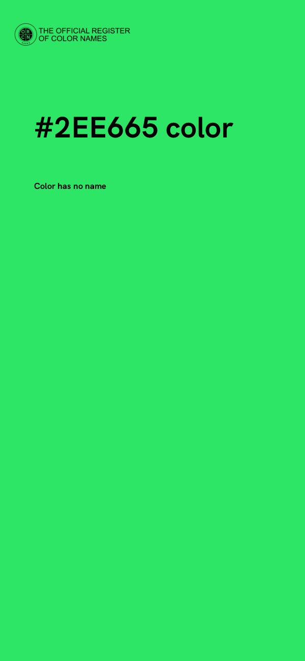 #2EE665 color image