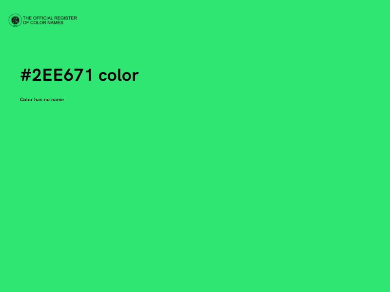#2EE671 color image