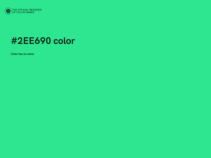 #2EE690 color image