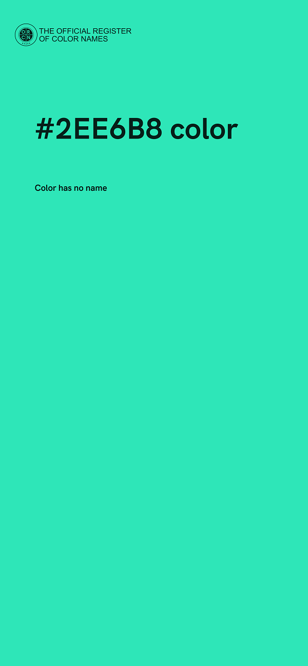 #2EE6B8 color image