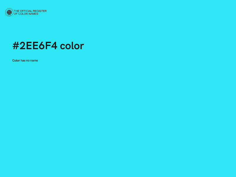 #2EE6F4 color image