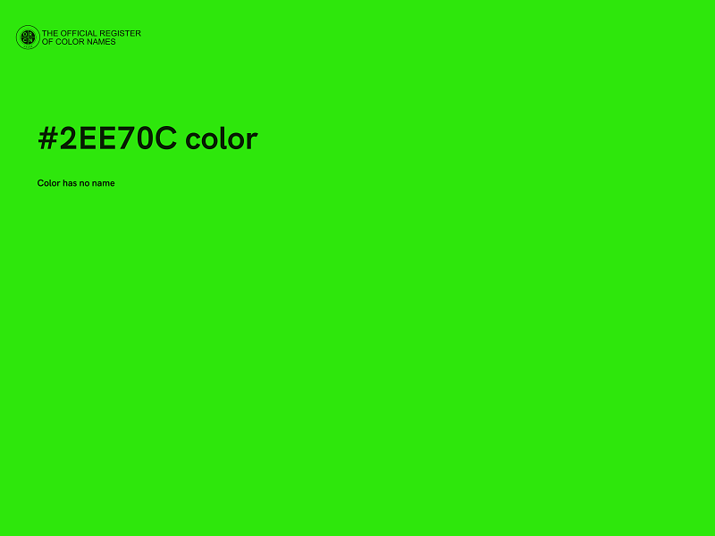 #2EE70C color image