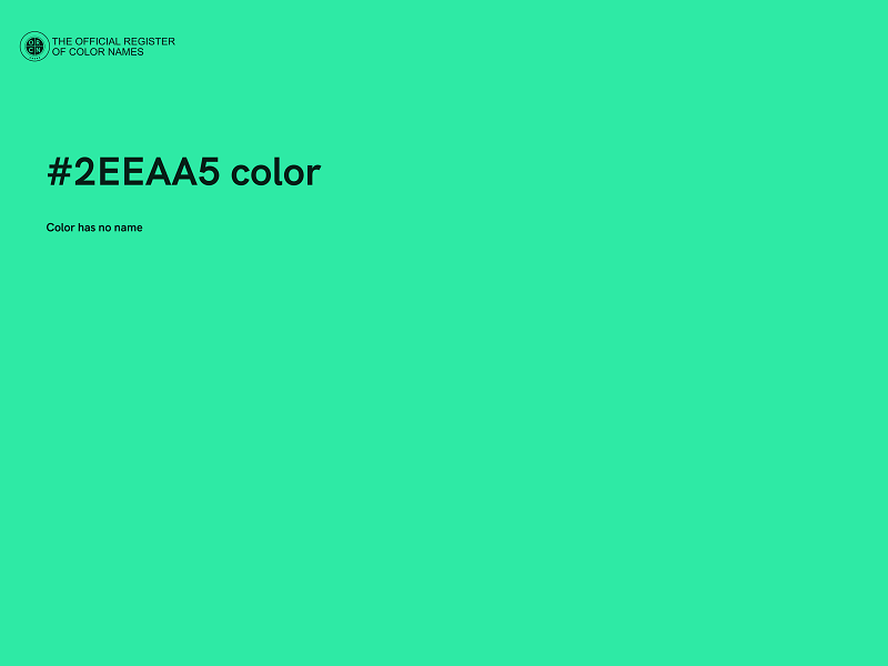 #2EEAA5 color image