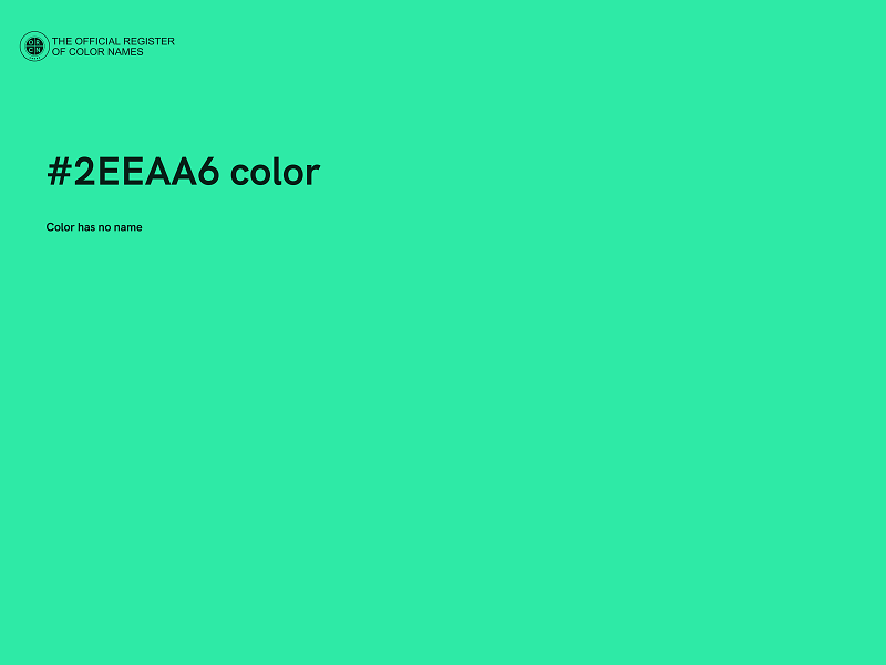 #2EEAA6 color image