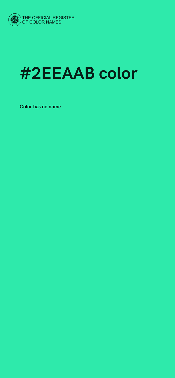 #2EEAAB color image