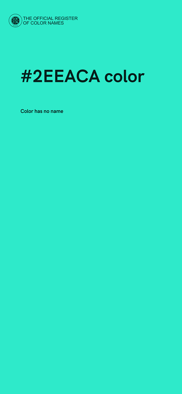 #2EEACA color image