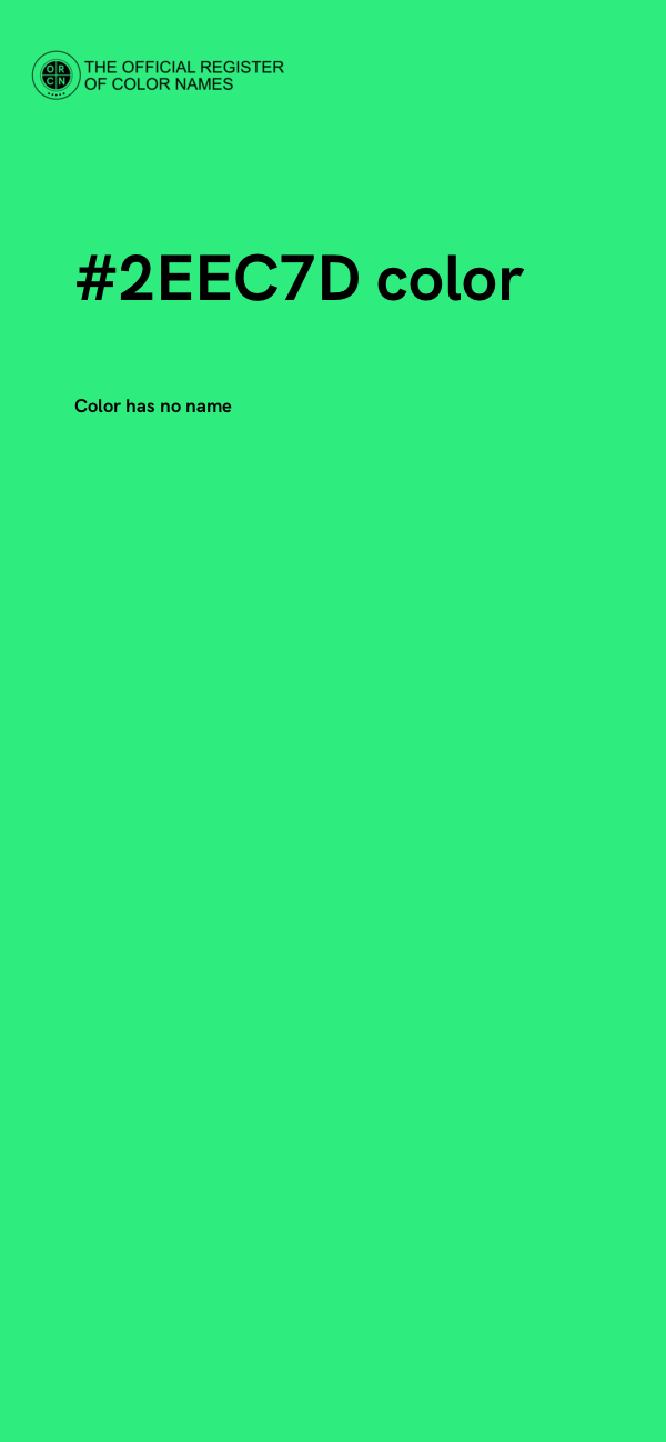 #2EEC7D color image