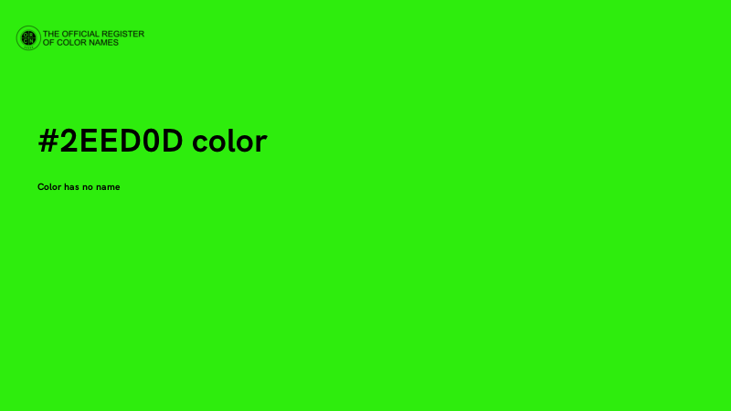 #2EED0D color image