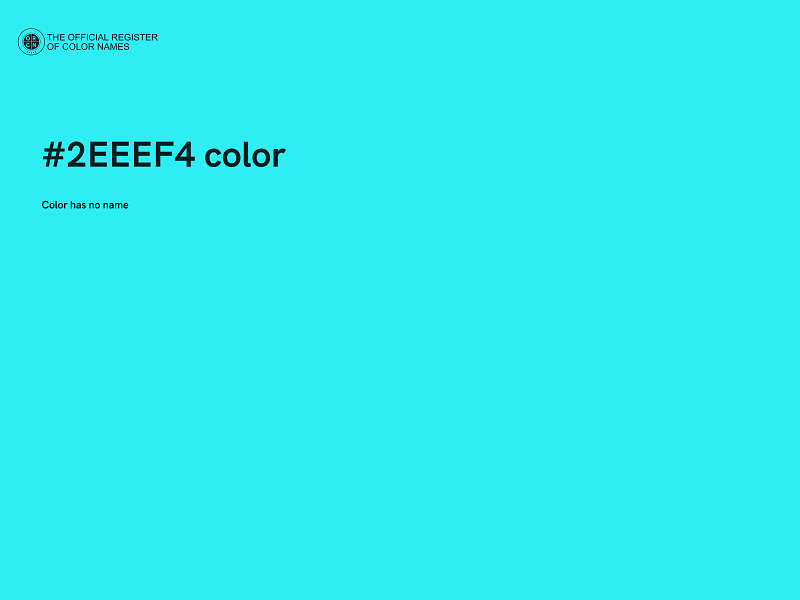 #2EEEF4 color image